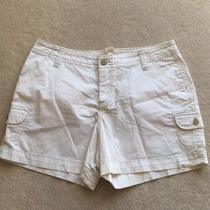 Sonoma white cargo shorts size 12